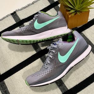 🏃‍♀️ SOLD🏃‍♀️ Nike Zoom Pegasus 34 Solstice Gray Black Patterned